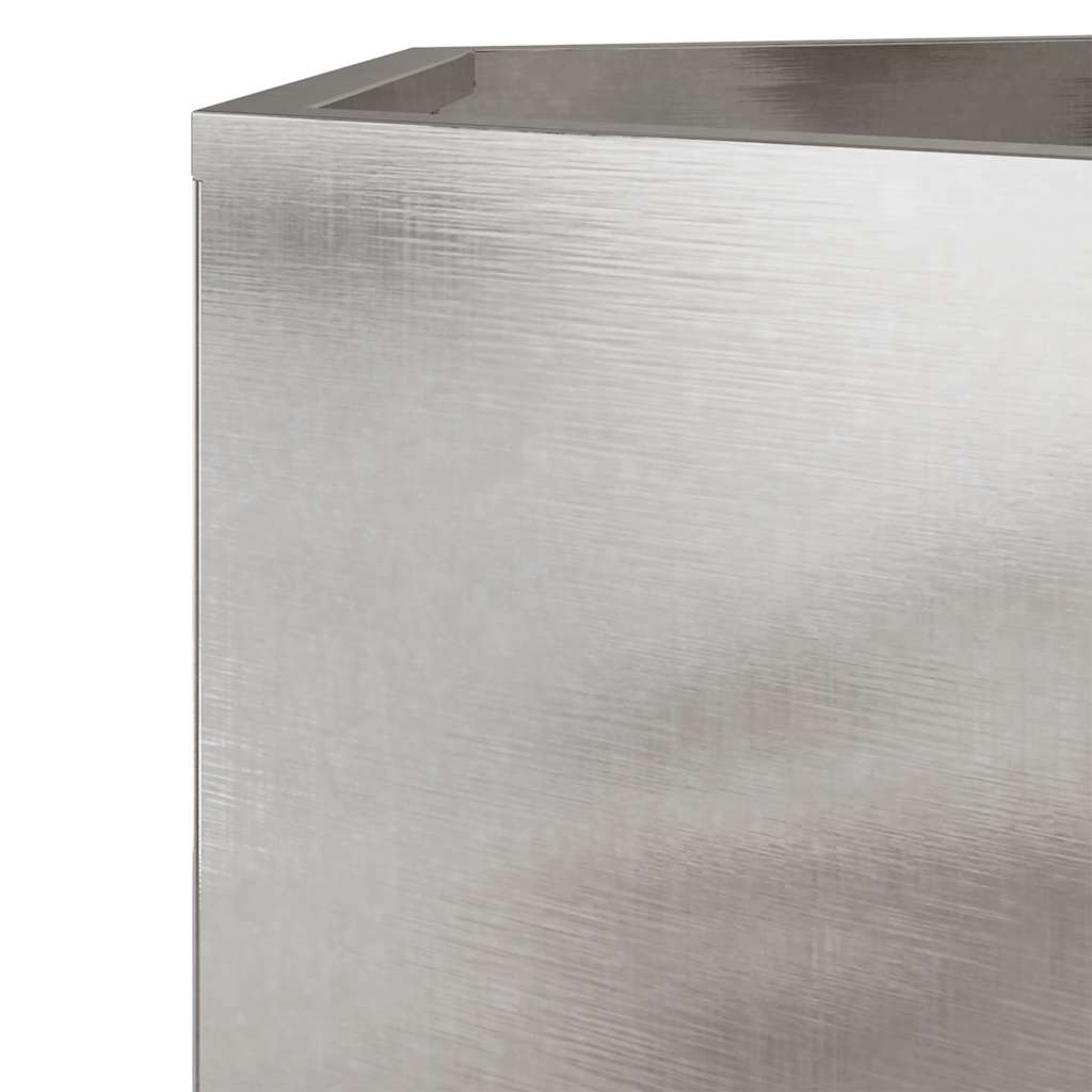 Vaso/floreira de jardim hexagonal 138x120x45 cm aço inoxidável