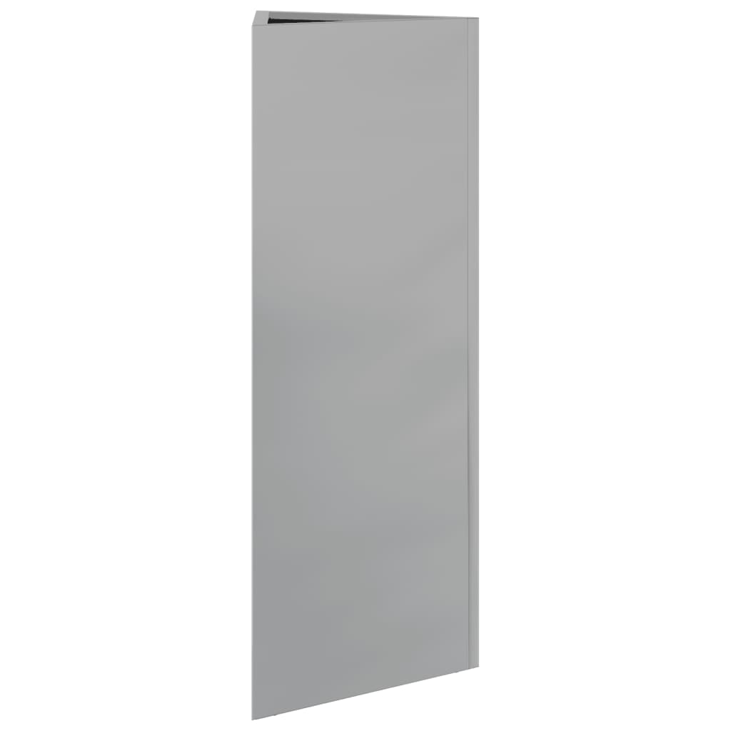 Vaso/floreira de jardim triangular 30x26x75 cm aço galvanizado