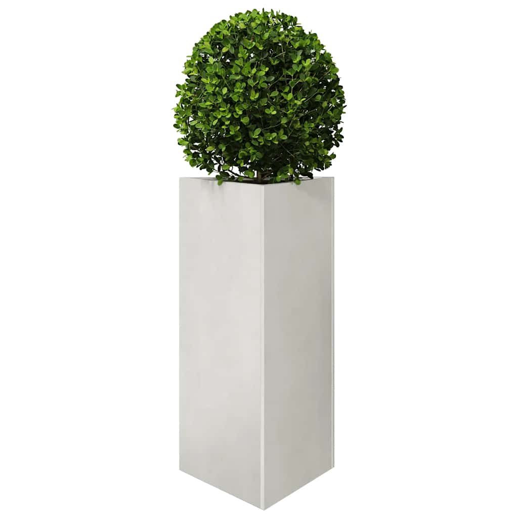Vaso/floreira 2 pcs triangular 40x40x75 cm aço inoxidável