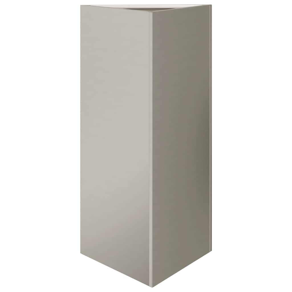 Vaso/floreira 2 pcs triangular 40x40x75 cm aço intempéries