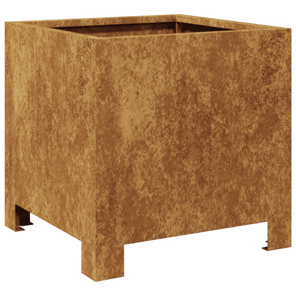 Garden Planters 2 pcs 30x30x30 cm aço resistente às intempéries