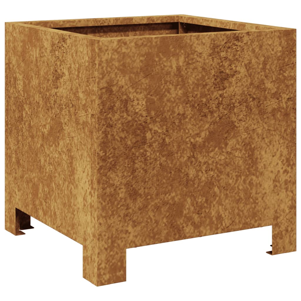 Garden Planters 2 pcs 30x30x30 cm aço resistente às intempéries