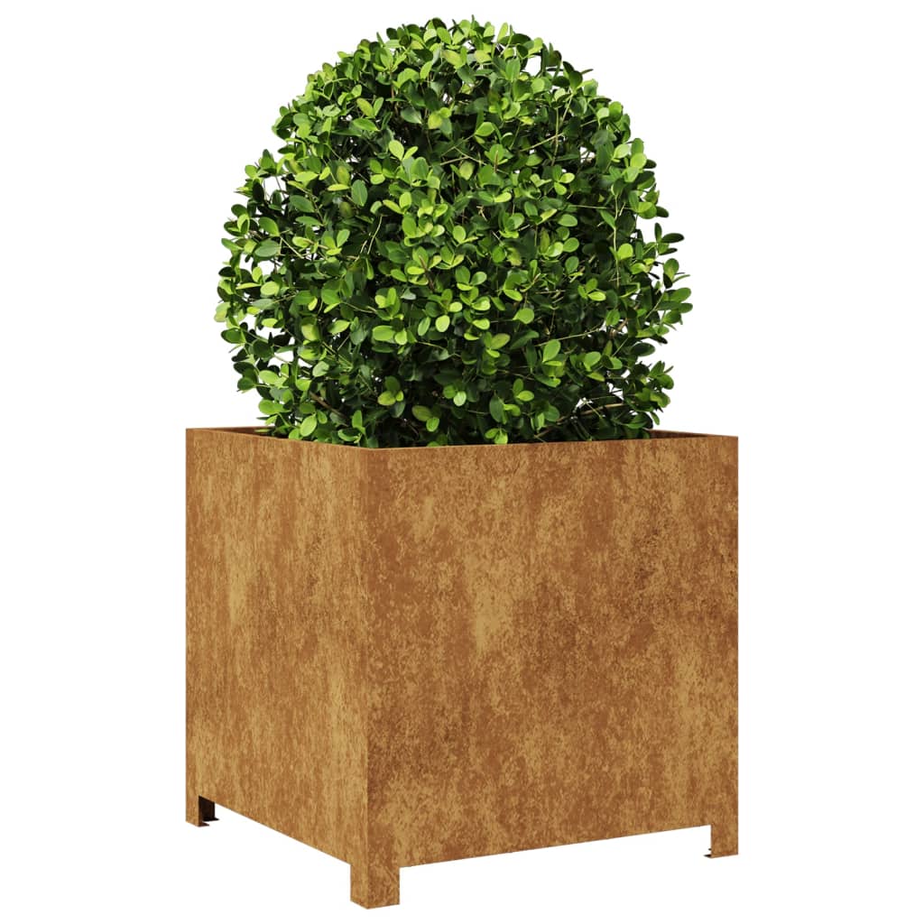 Plantador de Jardim 50x50x50 cm aço resistente às intempéries