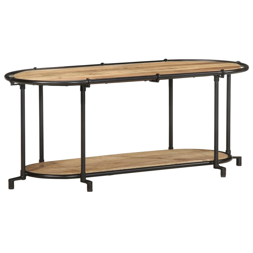 Móvel TV 100x42x40 cm madeira de mangueira áspera maciça