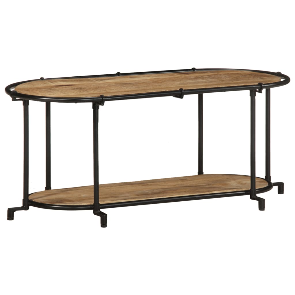 Móvel TV 100x42x40 cm madeira de mangueira áspera maciça