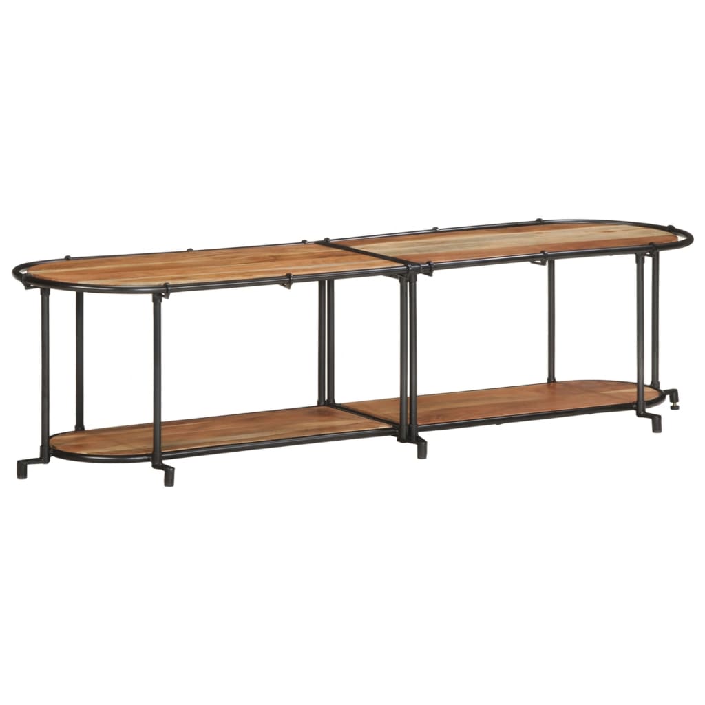 Móvel de TV de madeira de acácia maciça 160x42x40 cm