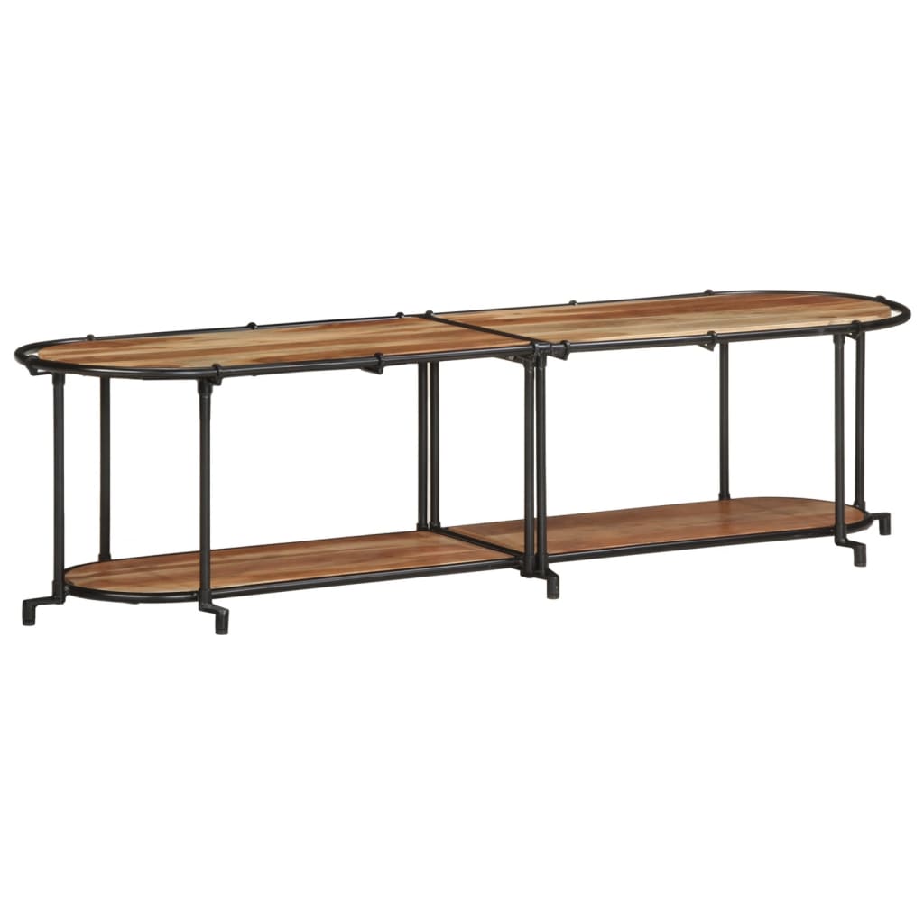 Móvel de TV de madeira de acácia maciça 160x42x40 cm