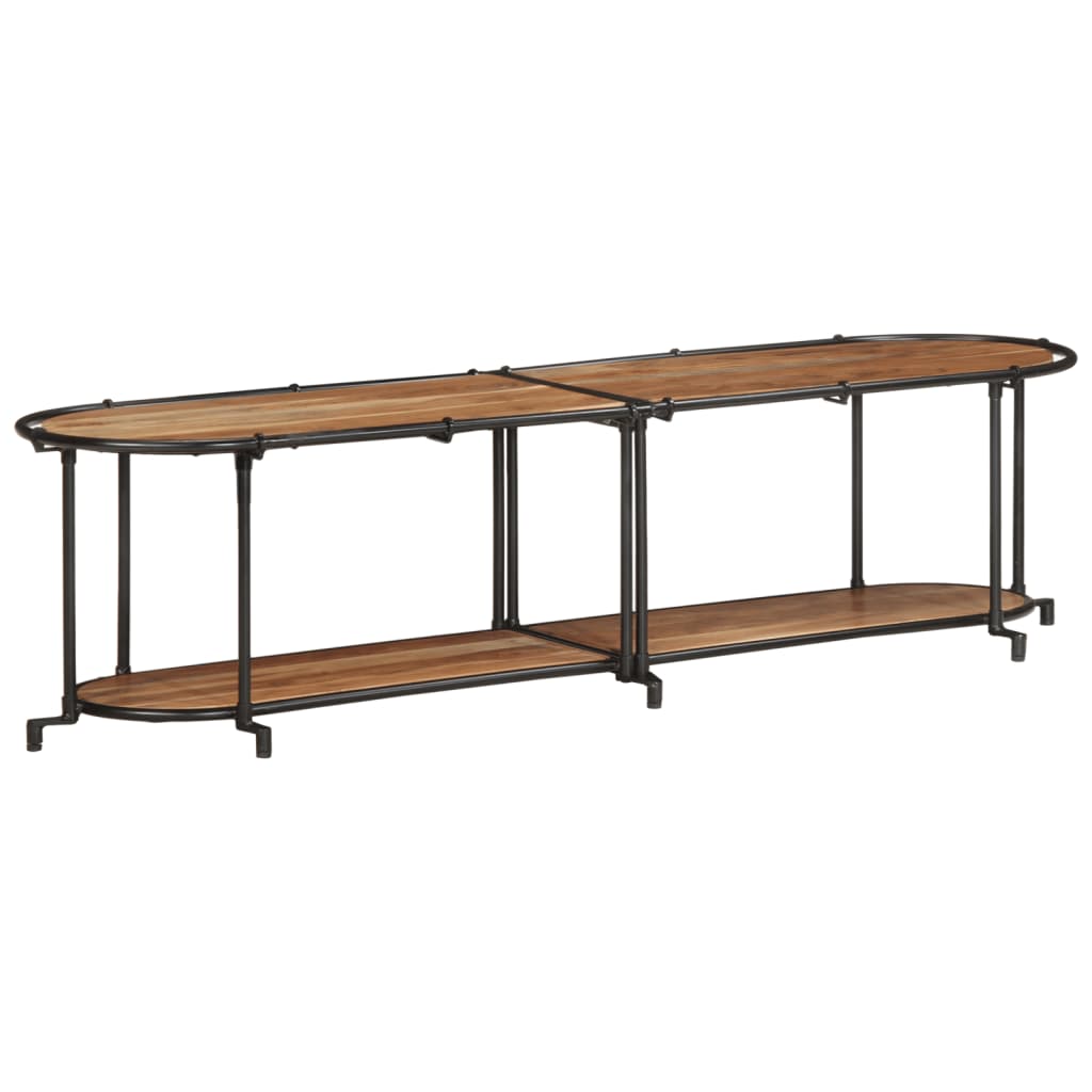 Móvel de TV de madeira de acácia maciça 160x42x40 cm