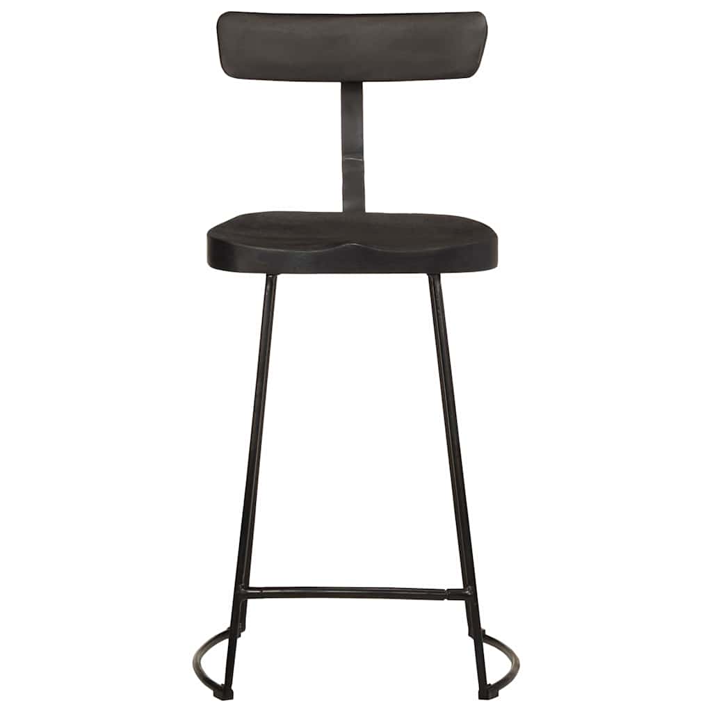 Bancos de bar 2 pcs 49x43x88 cm madeira de mangueira maciça