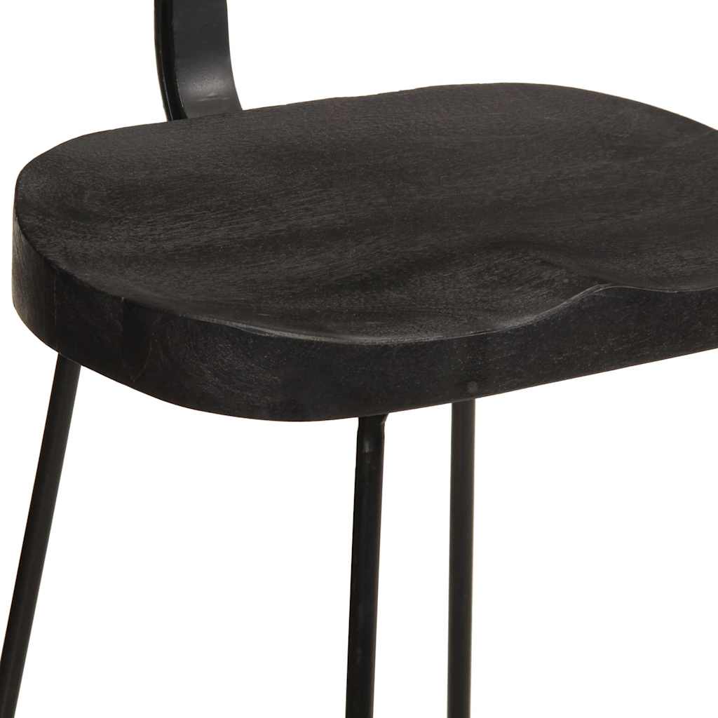 Bancos de bar 2 pcs 49x43x88 cm madeira de mangueira maciça