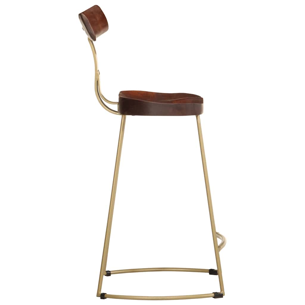 Bancos de bar 2 pcs 49x43x88 cm madeira de mangueira maciça