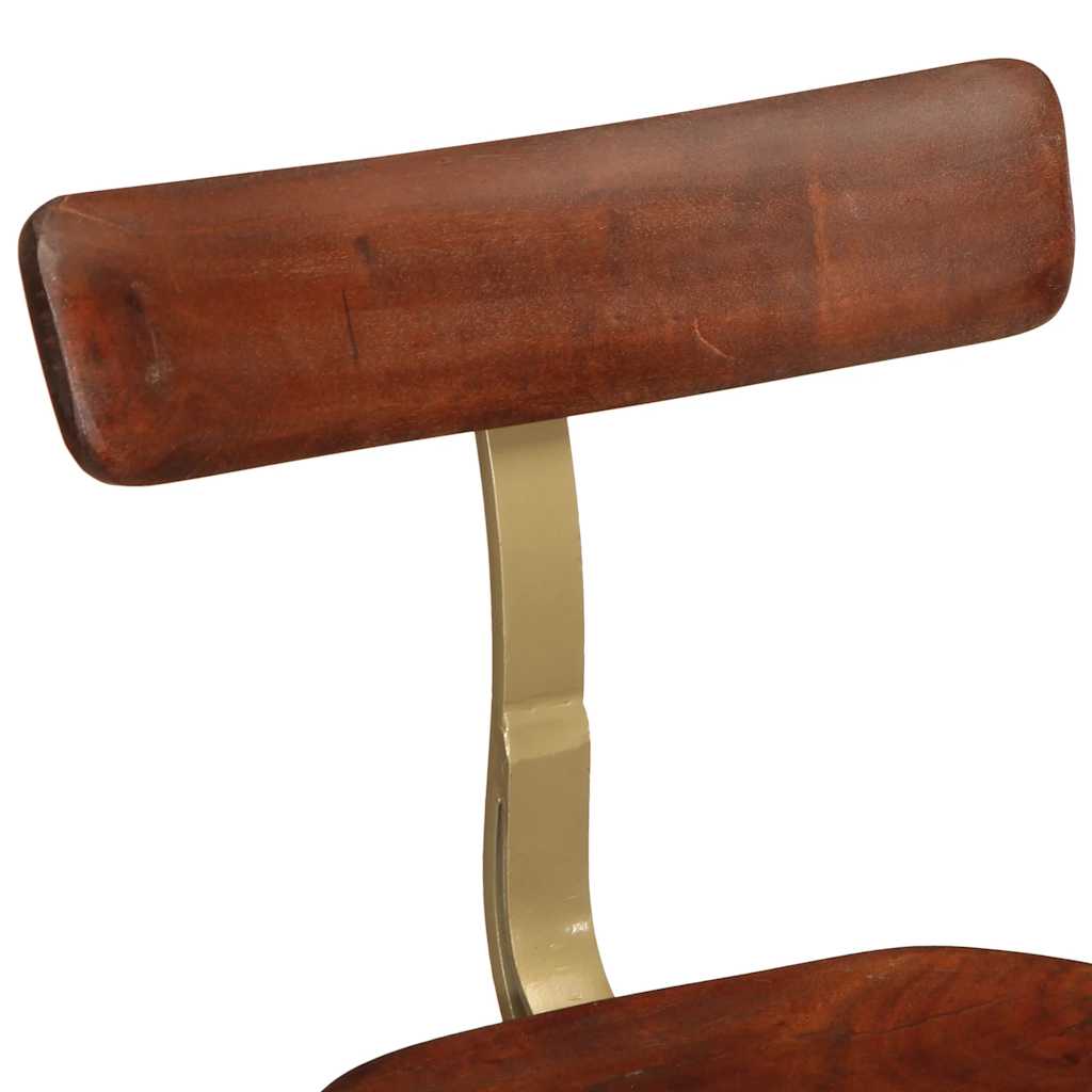 Bancos de bar 2 pcs 49x43x88 cm madeira de mangueira maciça