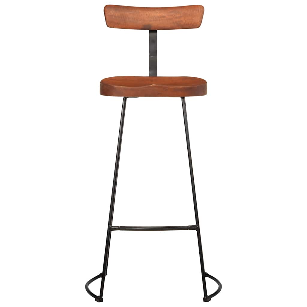 Bancos de bar 2 pcs 49x43x103 cm madeira de mangueira maciça