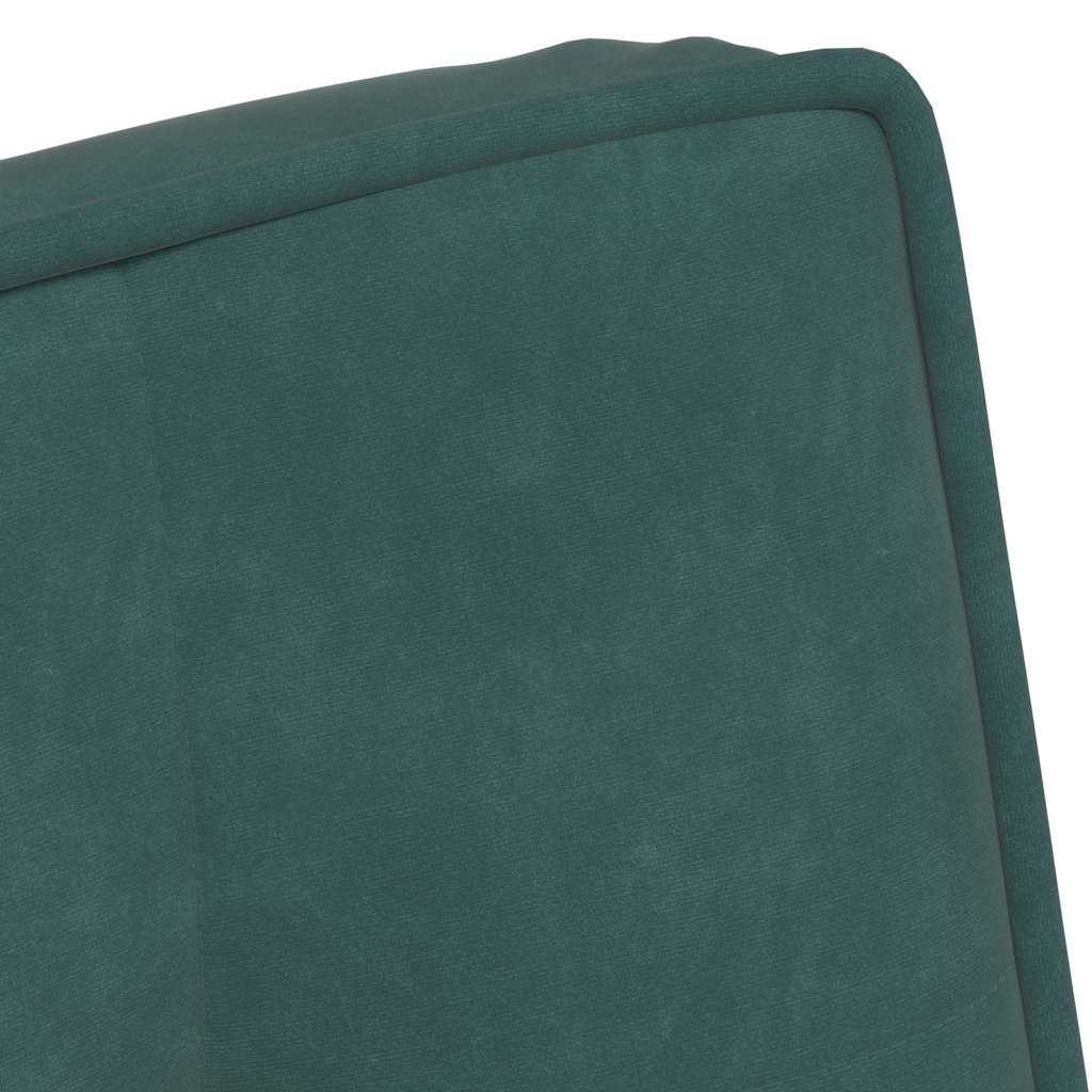 Cadeira de relaxamento 64x74x84 cm veludo verde-escuro