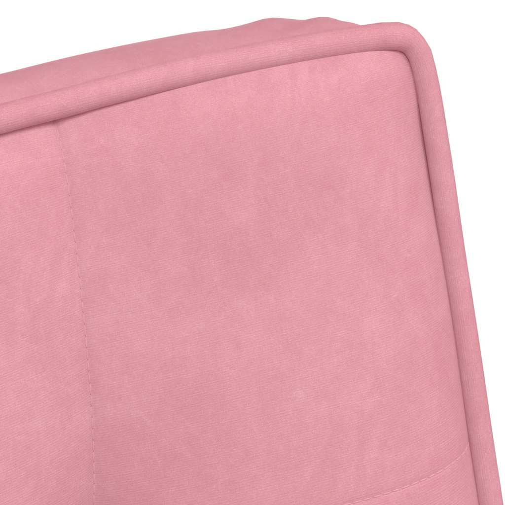 Cadeira de relaxamento 64x74x84 cm veludo rosa