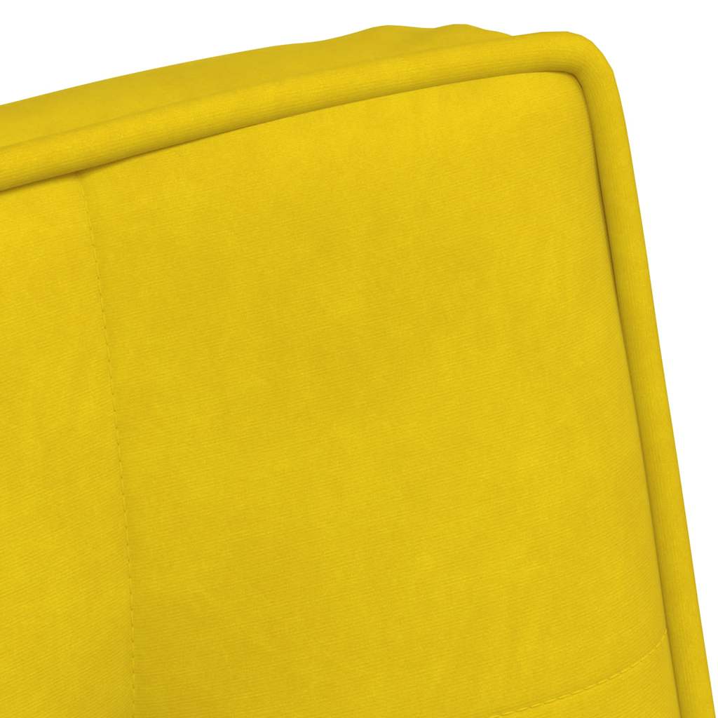 Cadeira de relaxamento 64x74x84 cm veludo amarelo