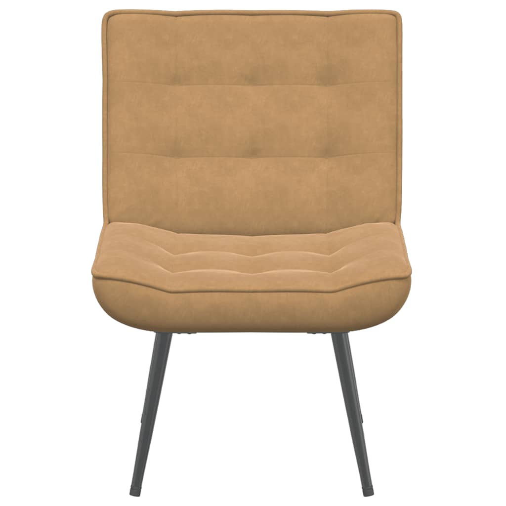 Cadeira de relaxamento 64x74x84 cm veludo castanho