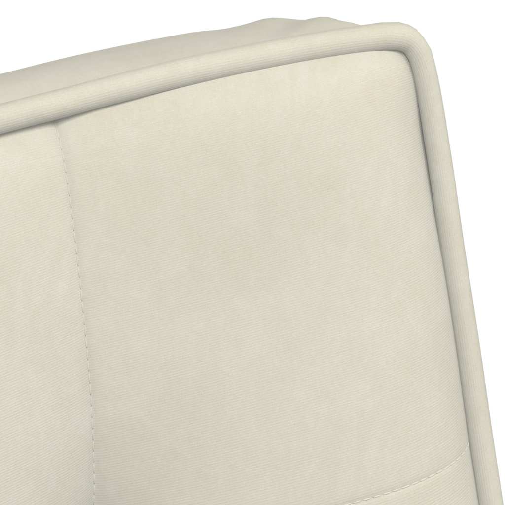Cadeira de relaxamento creme 64x74x84 cm veludo