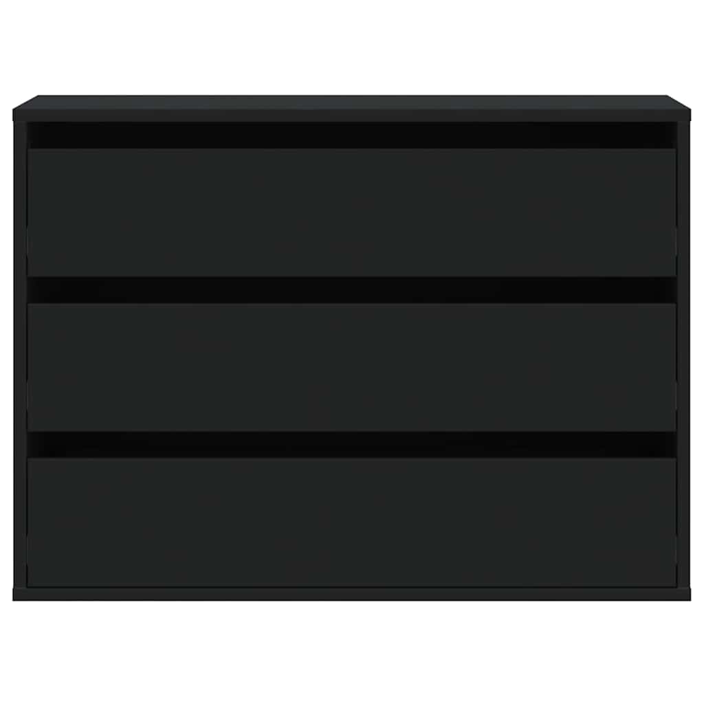 Cómoda 80x41x58 cm derivados de madeira preto