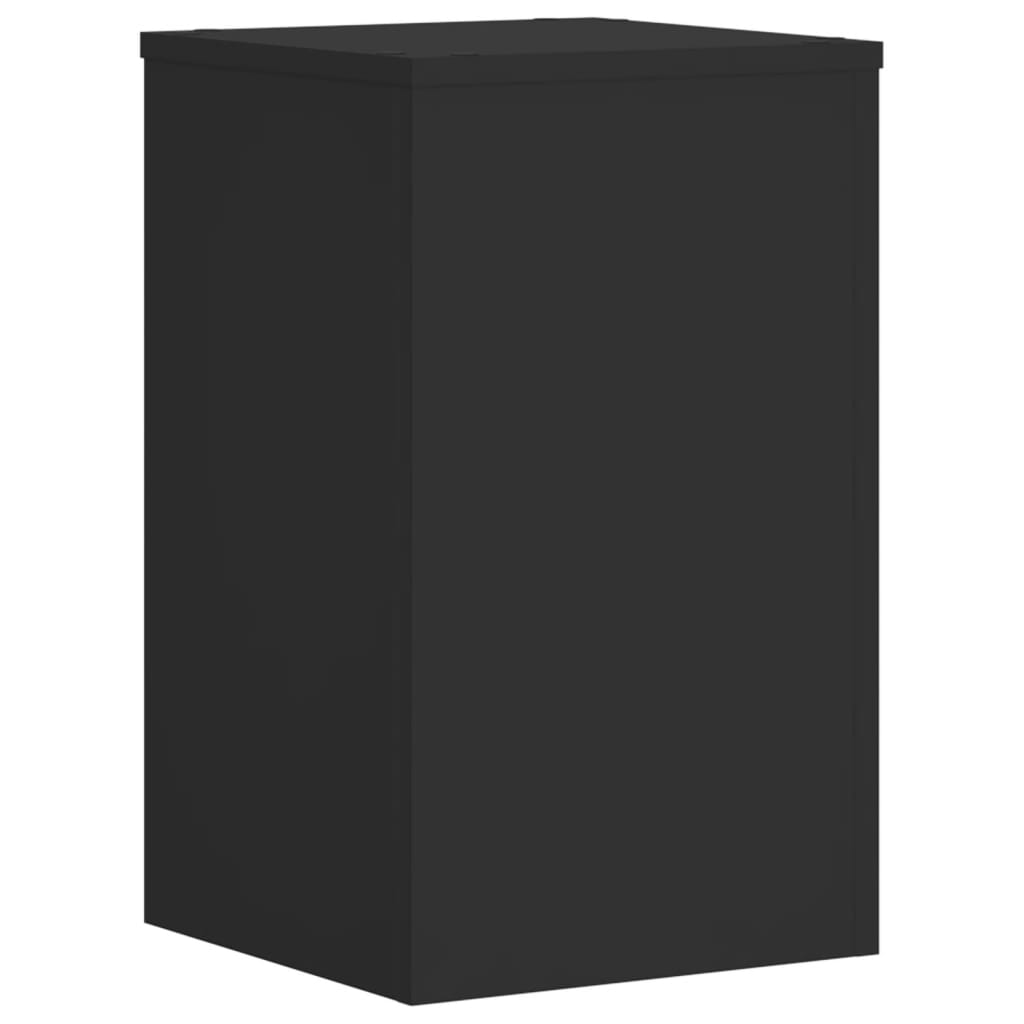 Suportes p/ plantas 2 pcs 30x30x50 cm derivados madeira preto