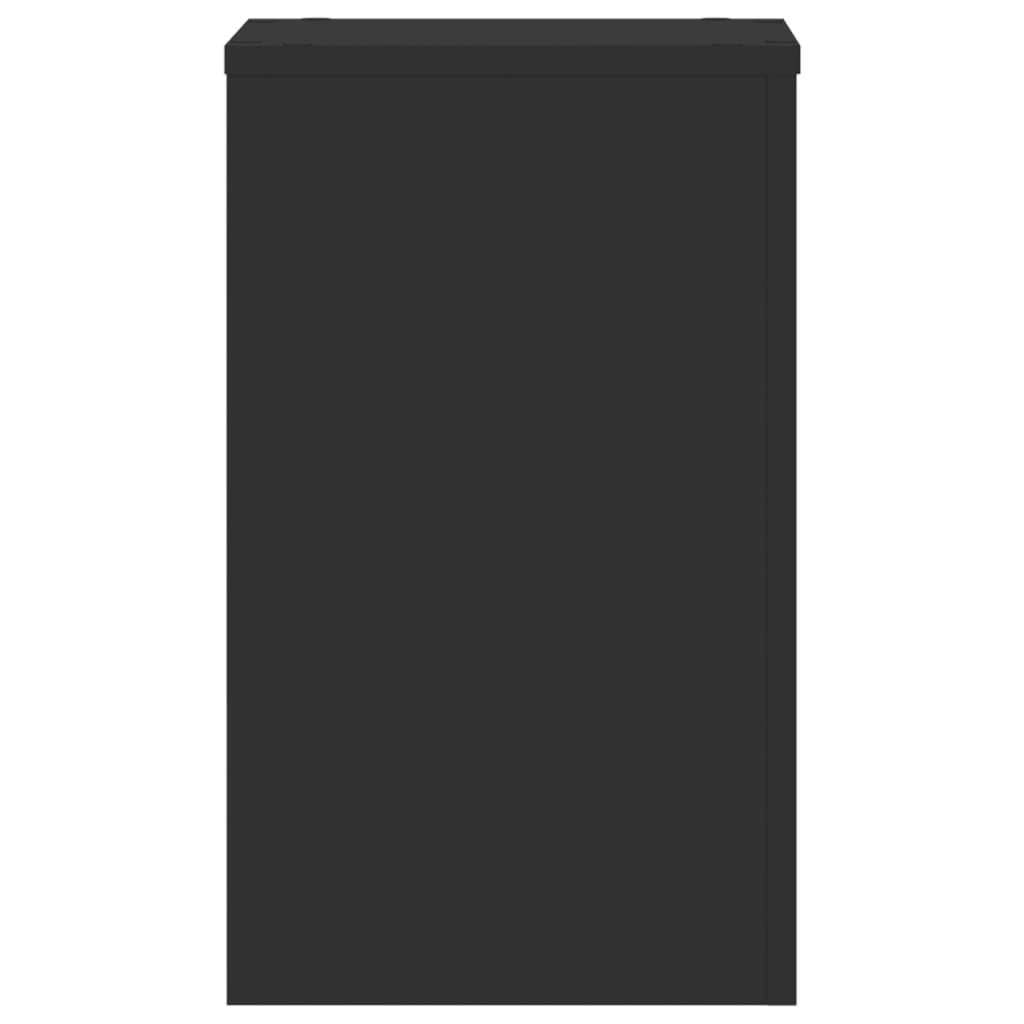 Suportes p/ plantas 2 pcs 30x30x50 cm derivados madeira preto