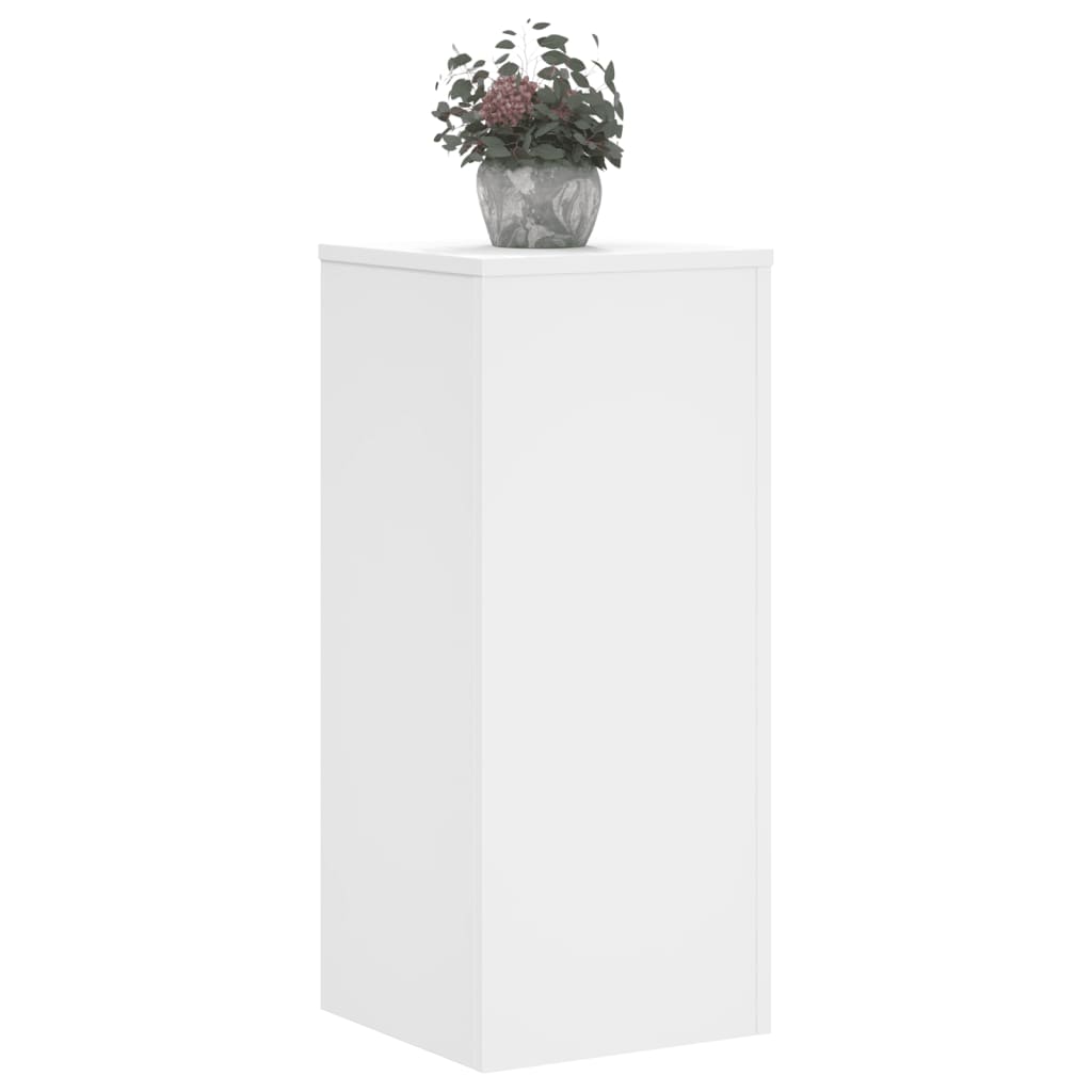 Suportes p/ plantas 2 pcs 30x30x70 cm derivados madeira branco