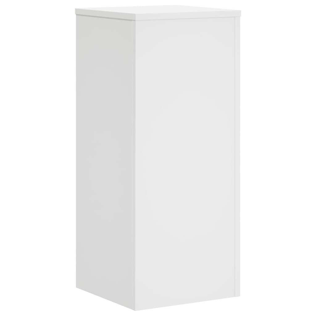 Suportes p/ plantas 2 pcs 30x30x70 cm derivados madeira branco