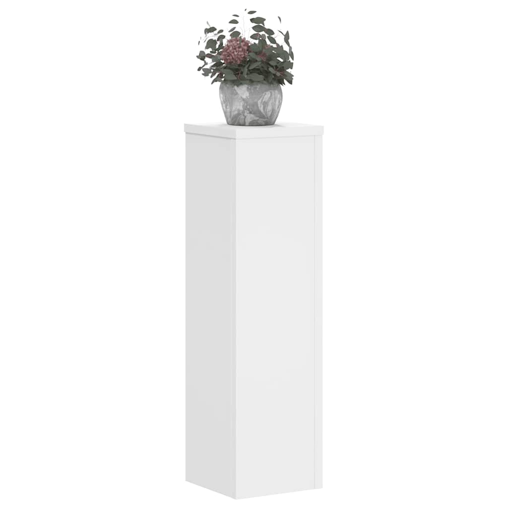 Suportes p/ plantas 2 pcs 17x17x60 cm derivados madeira branco