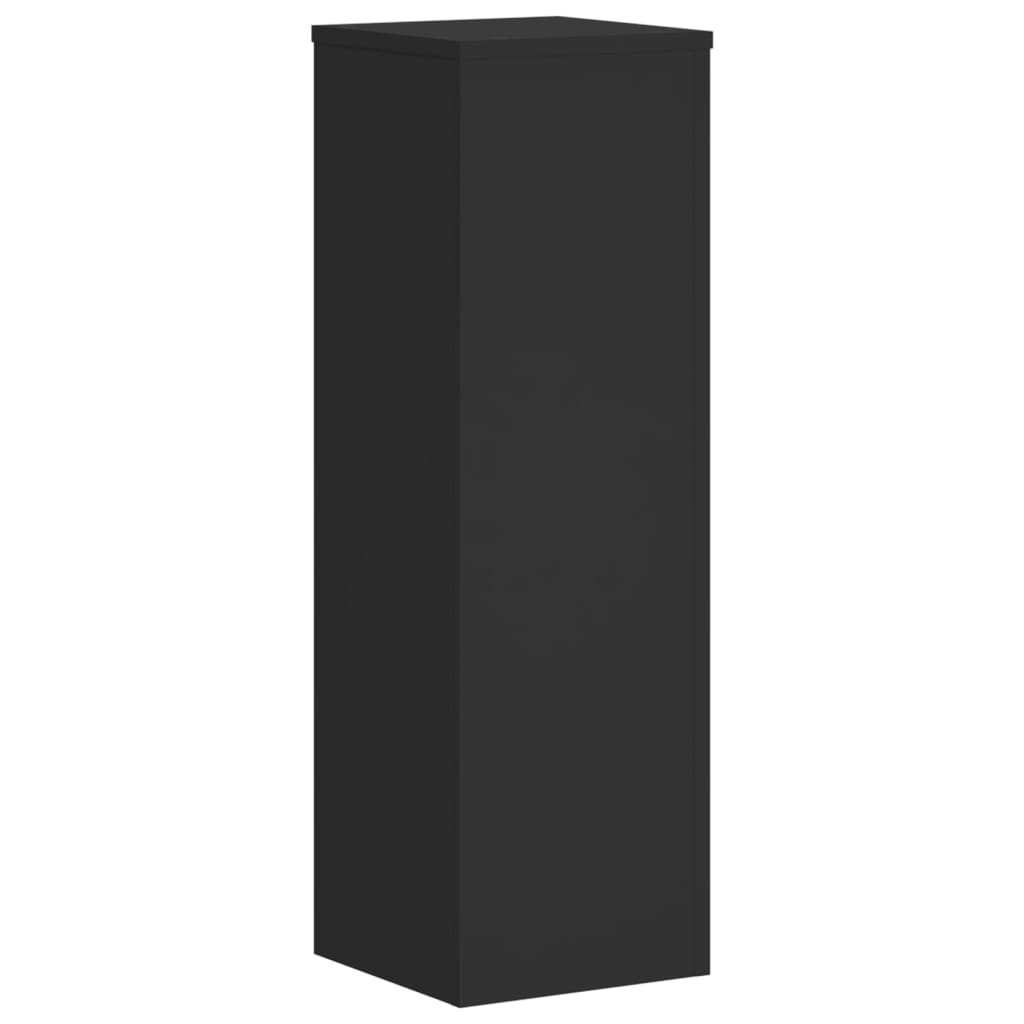 Suportes p/ plantas 2 pcs 25x25x80 cm derivados madeira preto