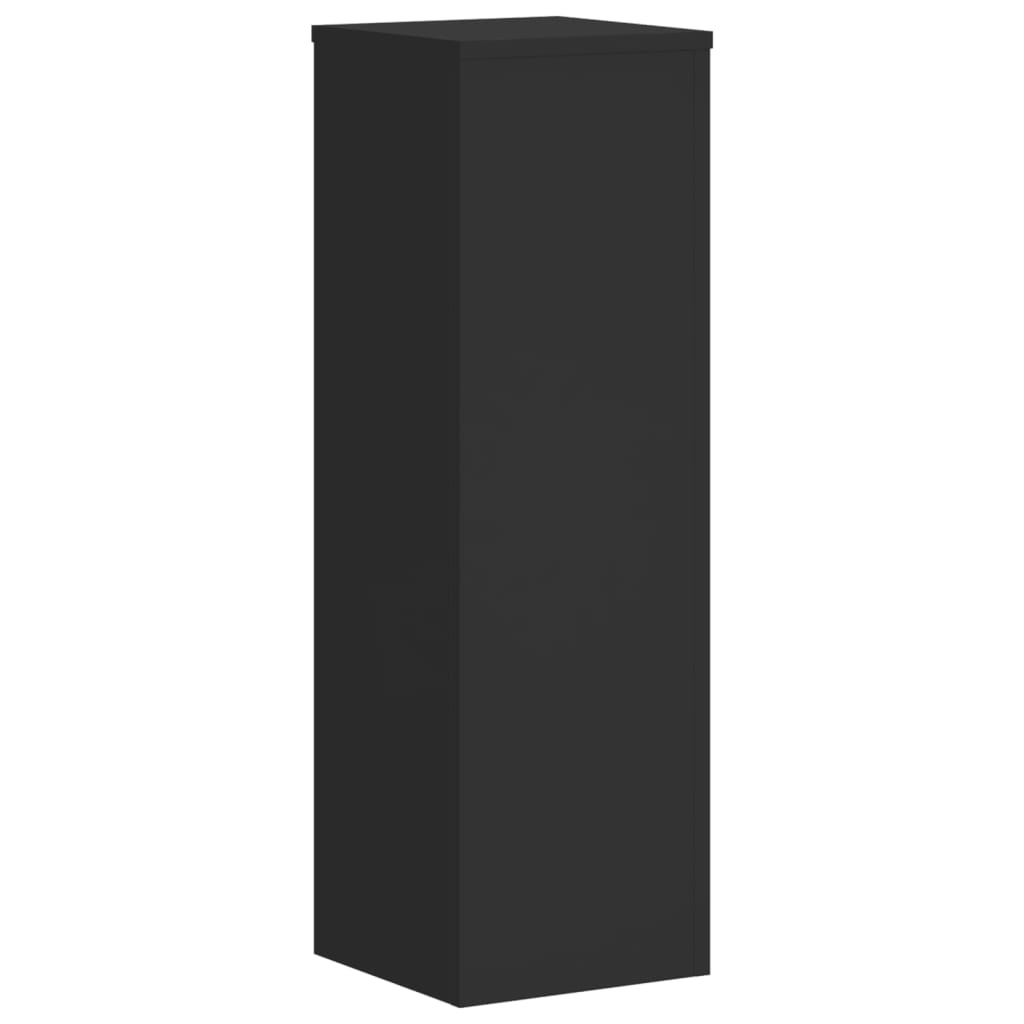 Suportes p/ plantas 2 pcs 25x25x80 cm derivados madeira preto