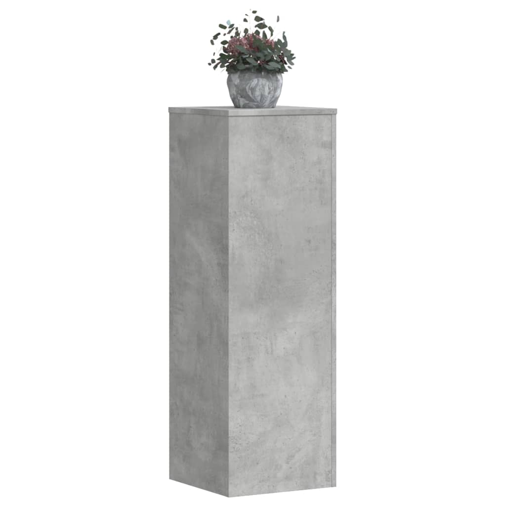 Suporte p/ plantas 33x33x100 cm derivados madeira cinza cimento
