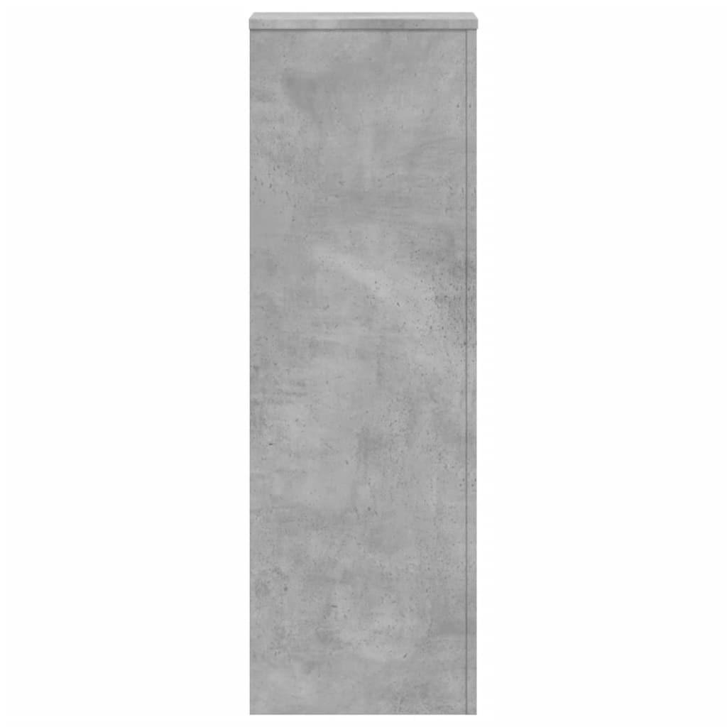 Suporte p/ plantas 33x33x100 cm derivados madeira cinza cimento