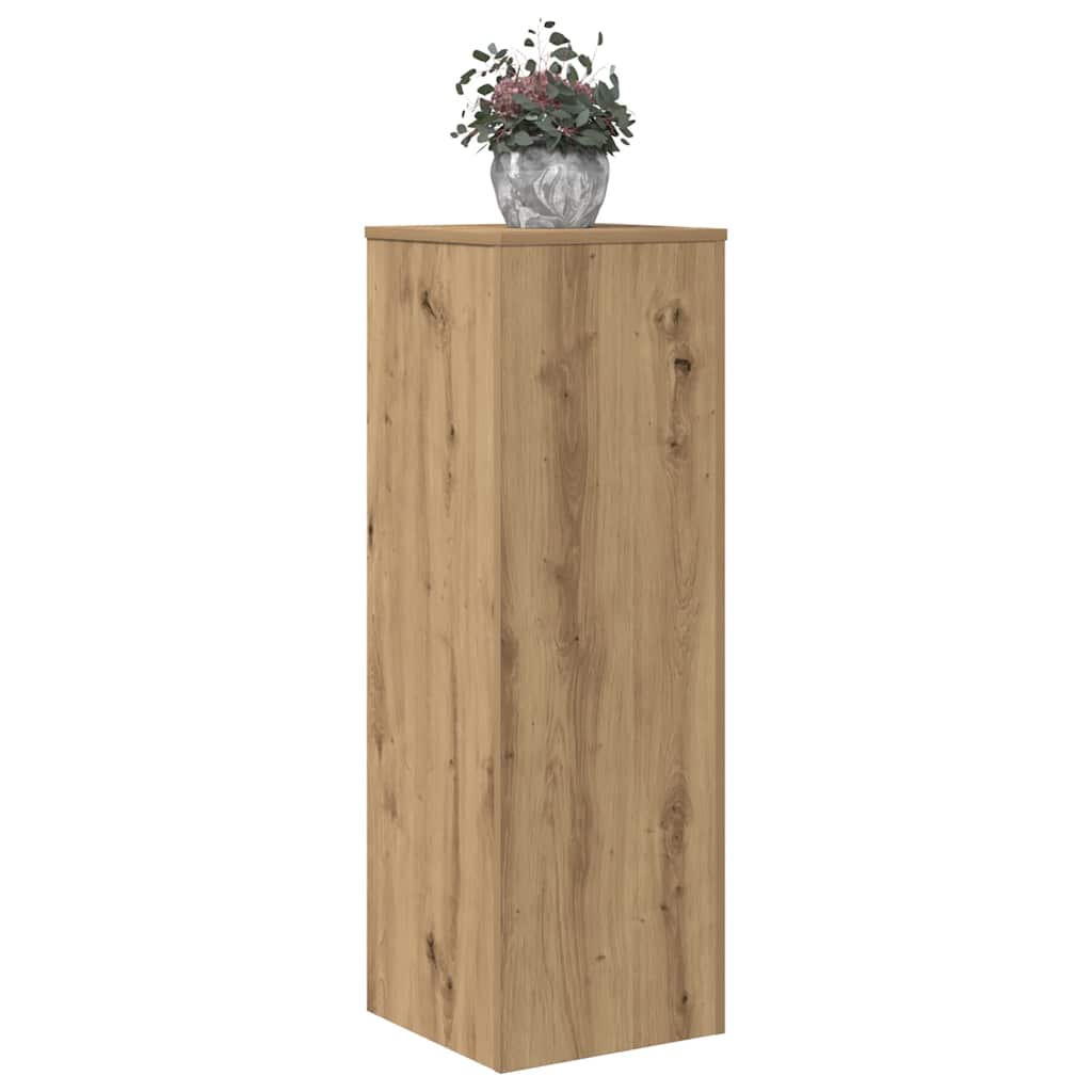Suporte plantas 33x33x100 cm deriv. madeira carvalho artisiano