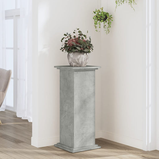 Suporte p/ plantas 33x33x80 cm derivados madeira cinza cimento