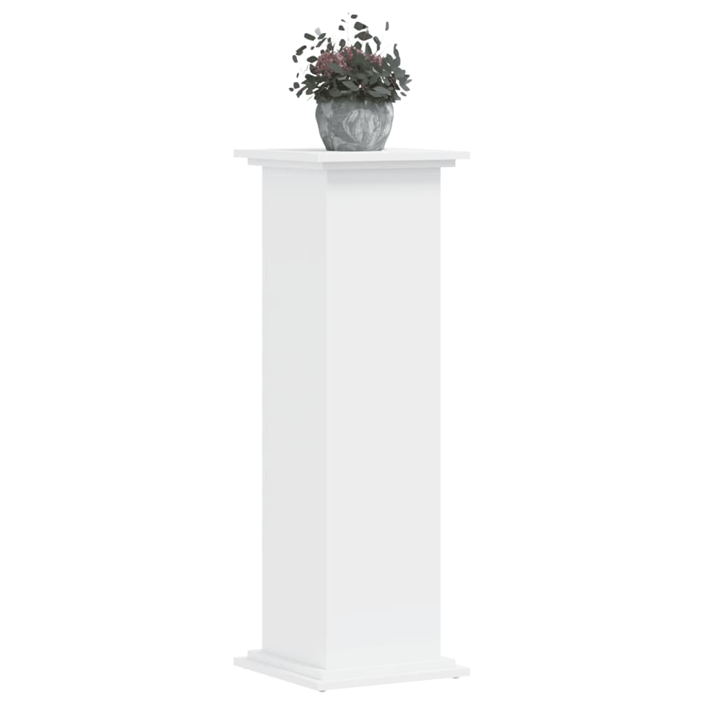 Suporte para plantas 33x33x100 cm derivados de madeira branco