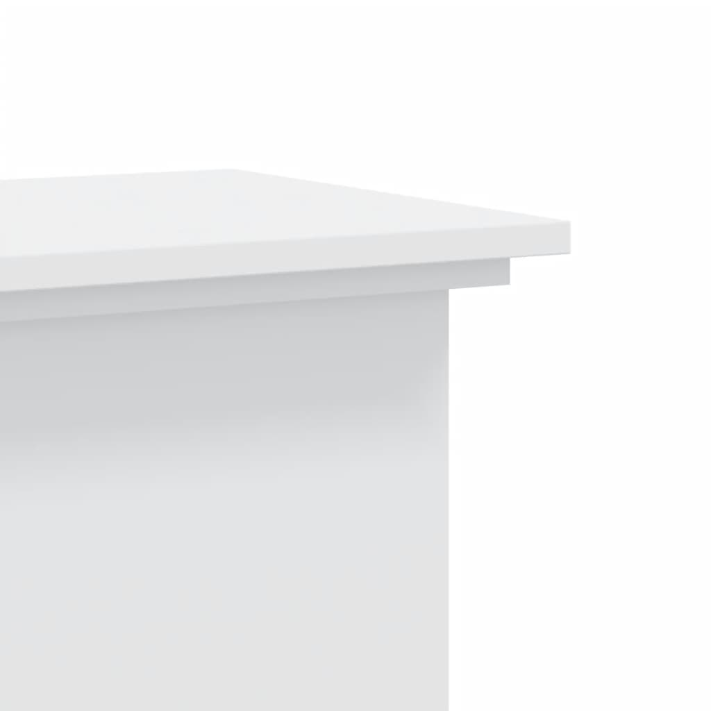 Suporte para plantas 33x33x100 cm derivados de madeira branco
