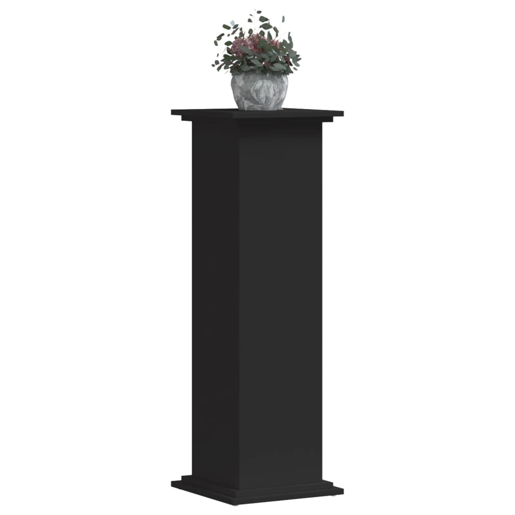 Suporte para plantas 33x33x100 cm derivados de madeira preto
