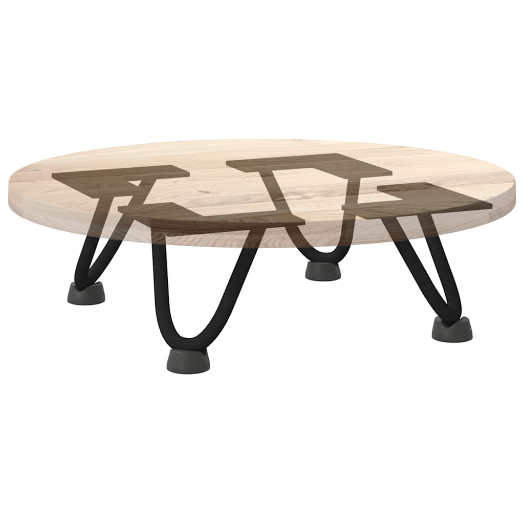 Pernas de grampo para mesa de centro 4 peças pretas 10 cm aço maciço