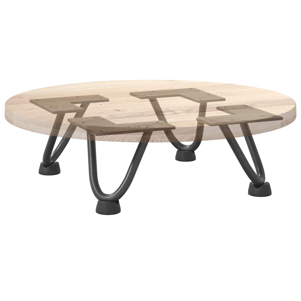 Pernas de grampo para mesa de centro 4 peças antracite 10 cm aço maciço