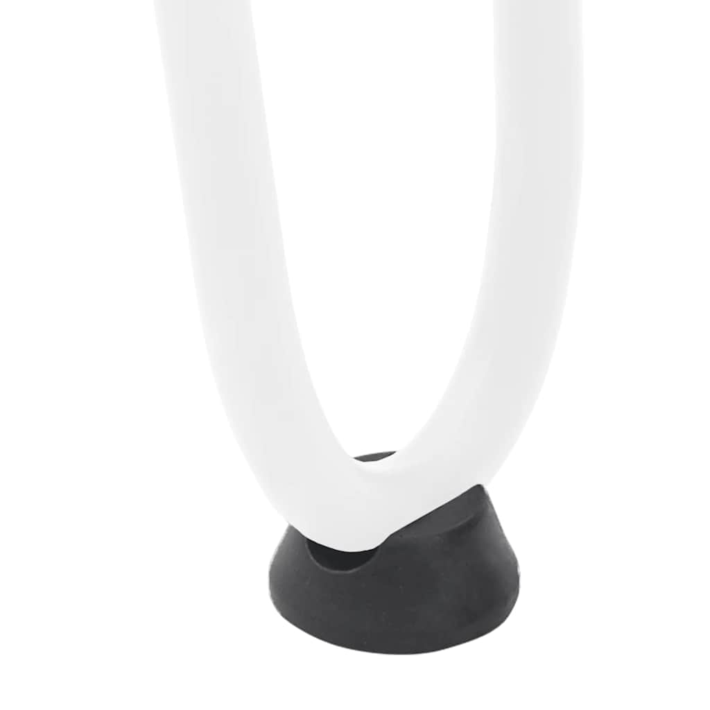 Pernas de grampo para mesa de centro 4 peças, branco, 20 cm, aço maciço