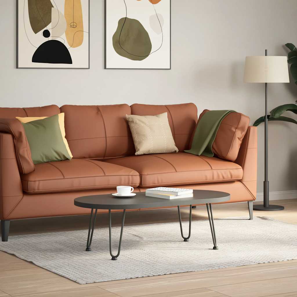 Pernas de grampo para mesa de centro 4 peças antracite 30 cm aço maciço