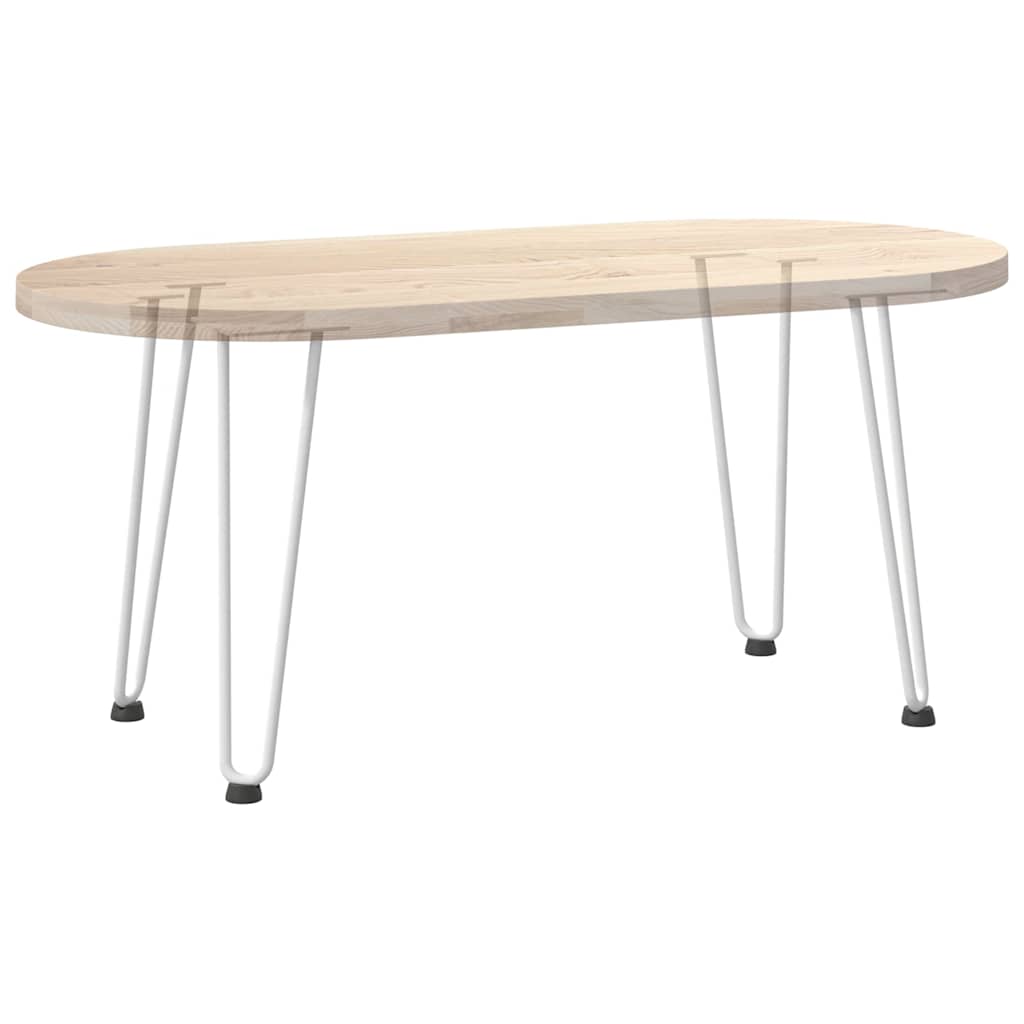 Pernas de grampo para mesa de centro 4 peças, branco, 42 cm, aço maciço