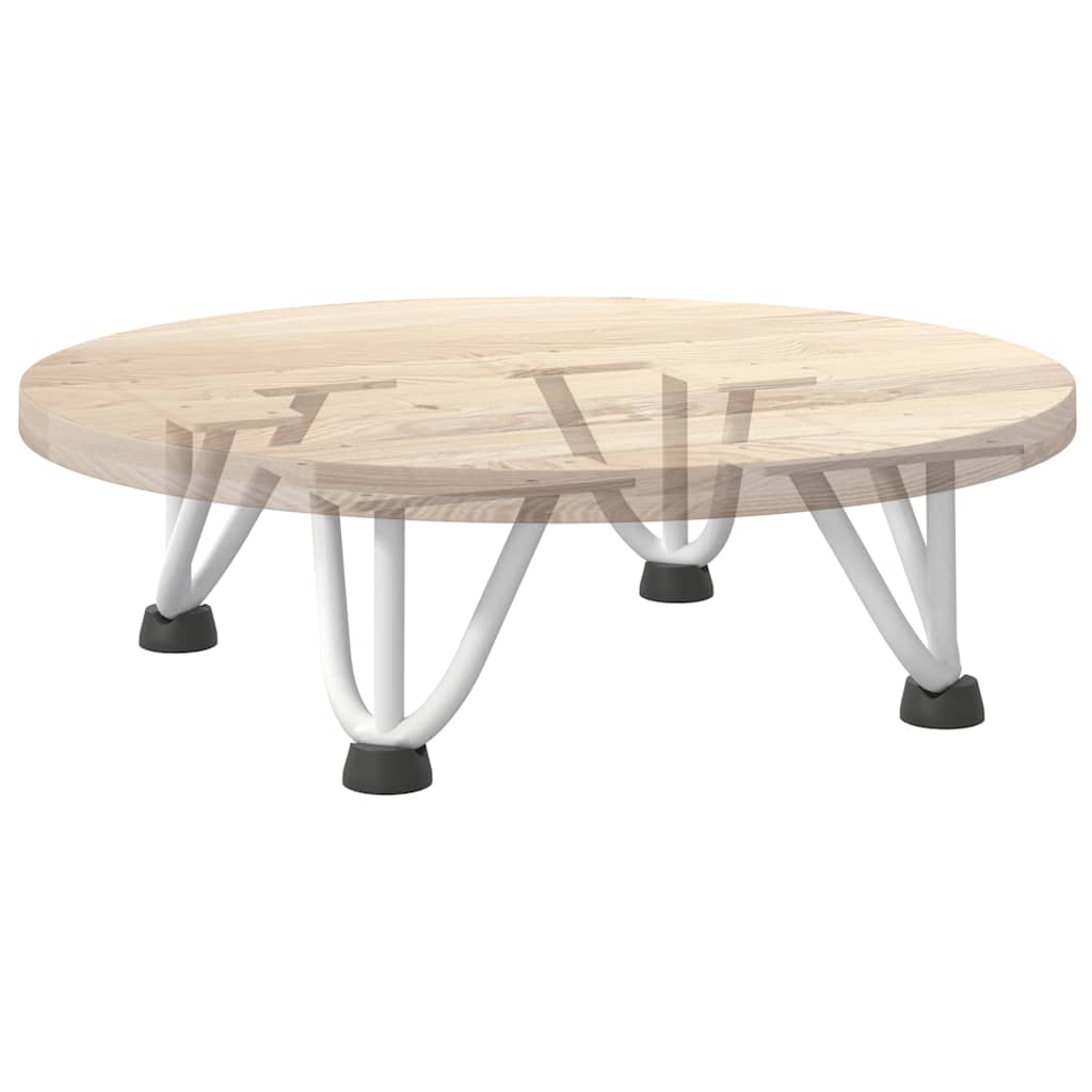 Pernas de grampo para mesa de centro 4 peças, branco, 10 cm, aço maciço