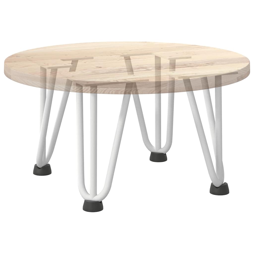 Pernas de grampo para mesa de centro 4 peças, branco, 20 cm, aço maciço
