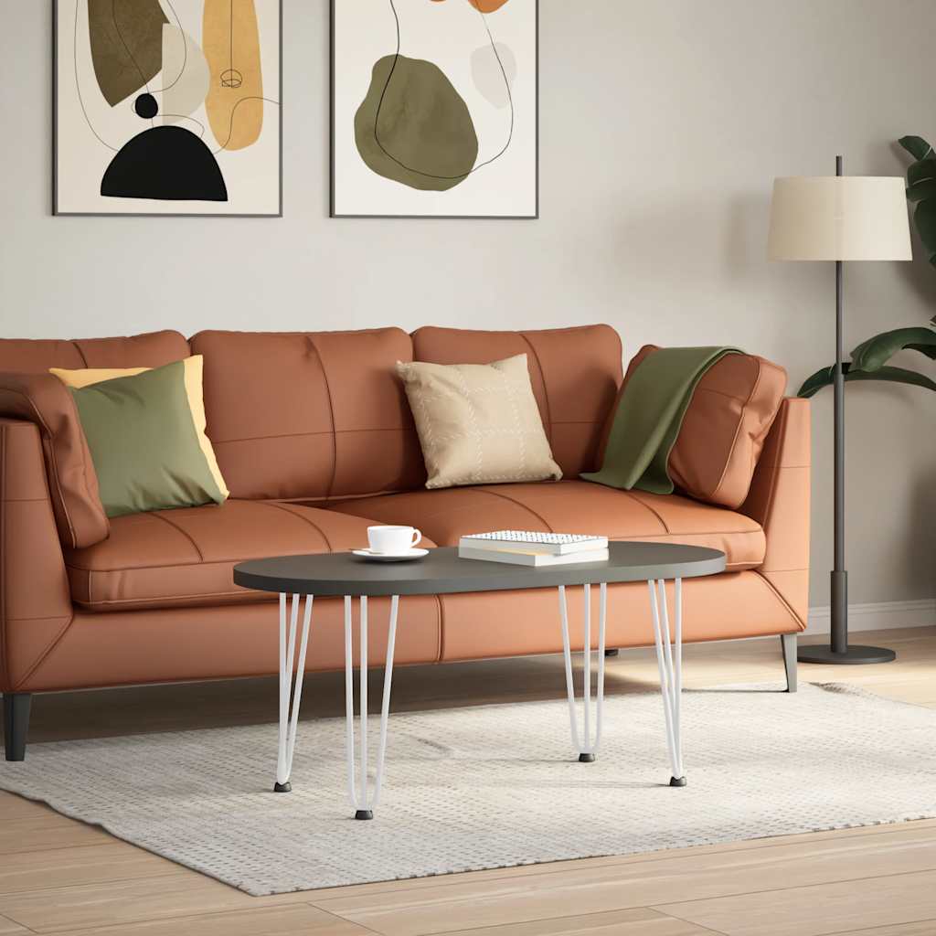 Pernas de grampo para mesa de centro 4 peças, branco, 42 cm, aço maciço