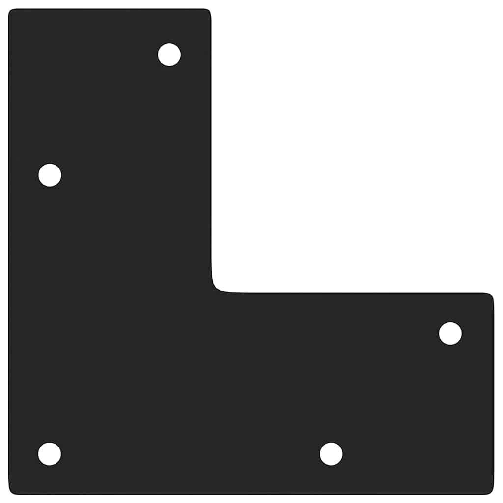 Pernas de grampo para mesas de console para mesa de console 4 peças Preto 72 cm Aço maciço
