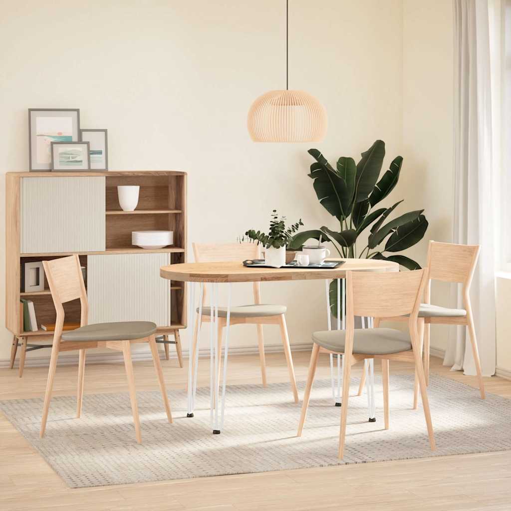 Pernas de grampo para mesas de console para mesa de console 4 peças Branco 72 cm Aço maciço