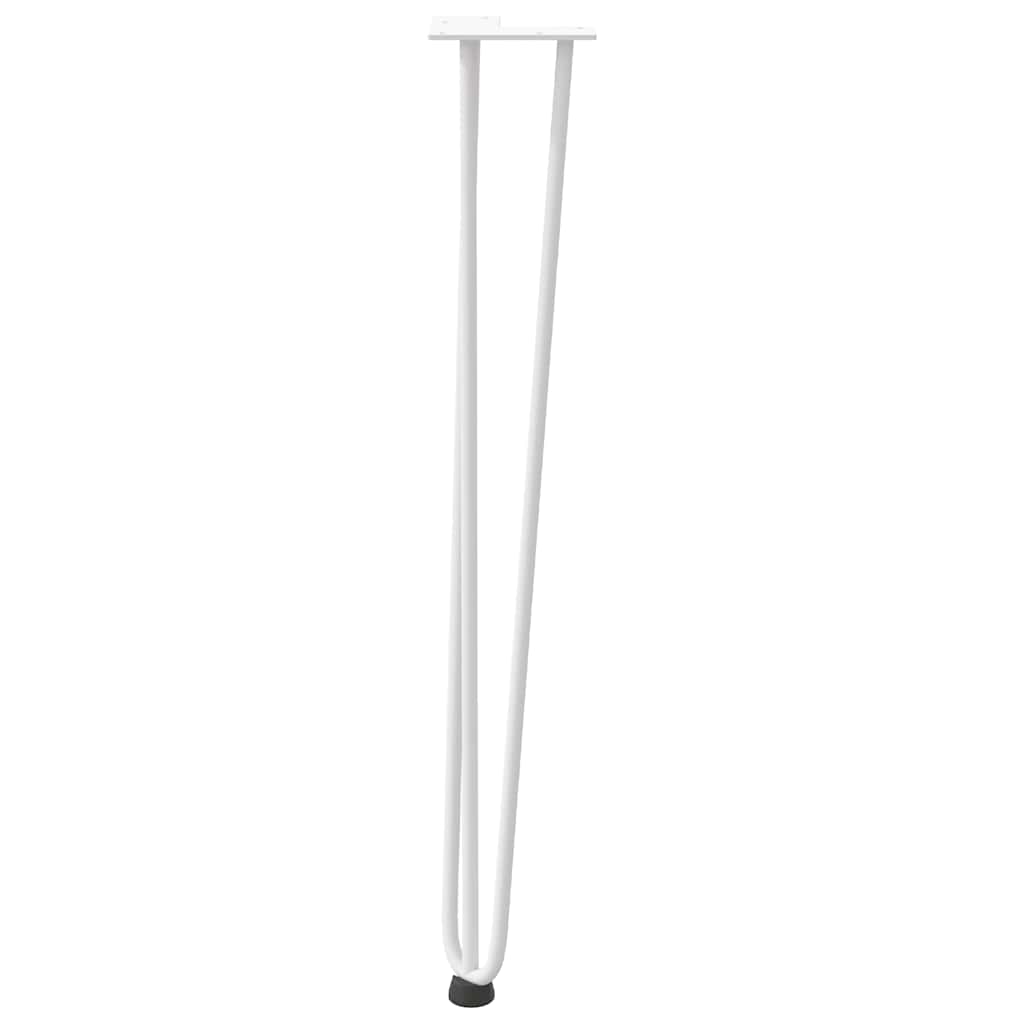 Pernas de grampo para mesas de console para mesa de console 4 peças Branco 72 cm Aço maciço