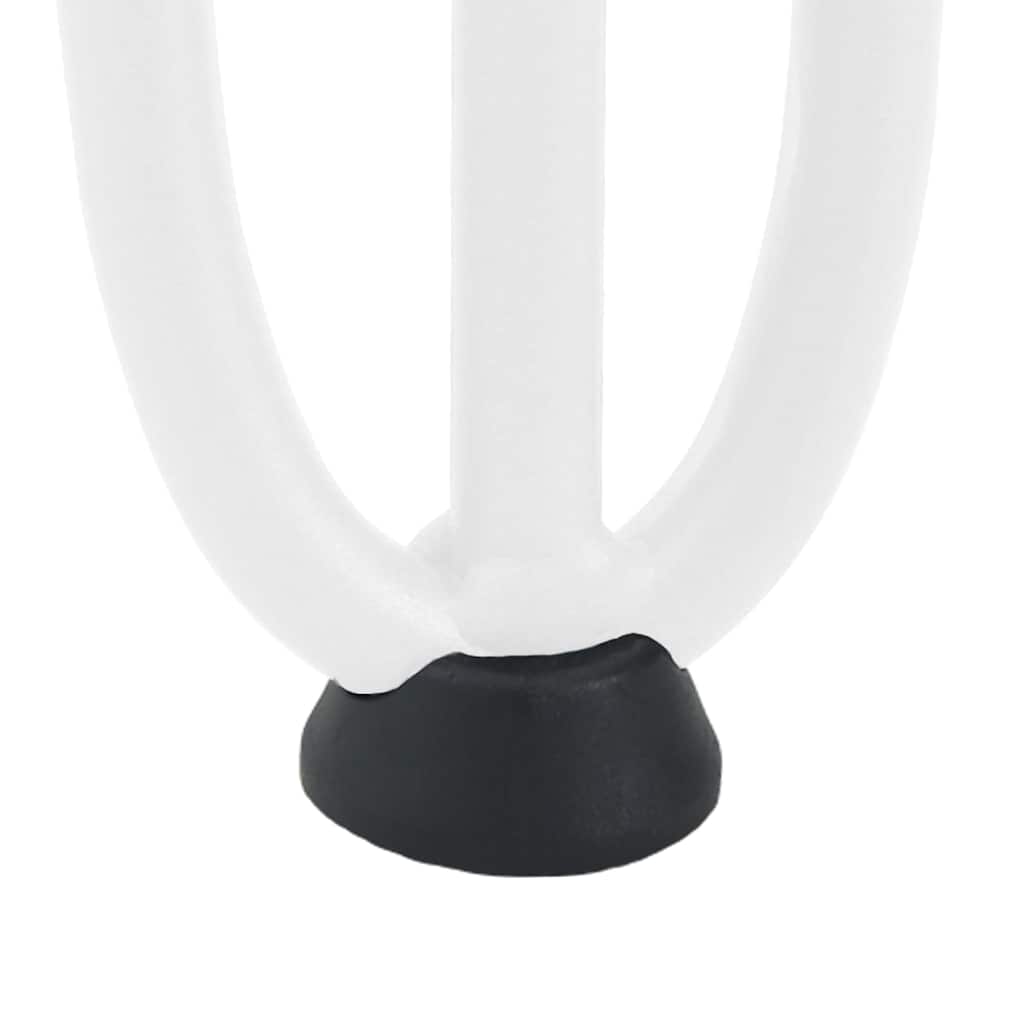 Pernas de grampo para mesas de console para mesa de console 4 peças Branco 72 cm Aço maciço
