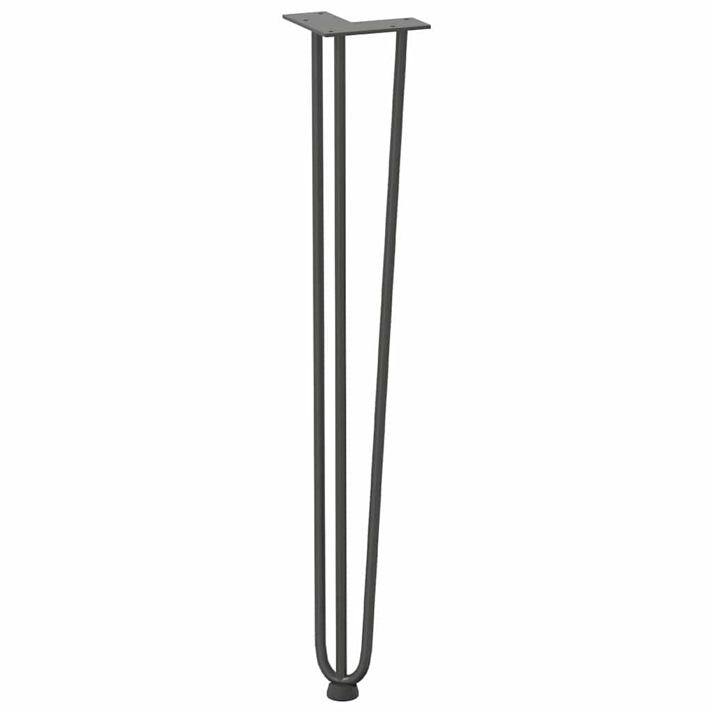 Pernas de grampo para mesas de console para mesa de console 4 peças Antracite 72 cm Aço maciço